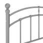 vidaXL Estructura de cama de metal gris 120x200 cm vidaXL Estructura de cama de metal gris 120x200 cm
