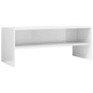 vidaXL Mueble de TV madera contrachapada blanco brillante 100x40x40 cm vidaXL Mueble de TV madera contrachapada blanco brillante 100x40x40 cm