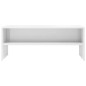 vidaXL Mueble de TV madera contrachapada blanco brillante 100x40x40 cm vidaXL Mueble de TV madera contrachapada blanco brillante 100x40x40 cm