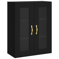 vidaXL Armario de pared negro 69,5x34x90 cm