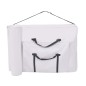 vidaXL Camilla de masaje y taburete plegable 3 zonas 10 cm blanco vidaXL Camilla de masaje y taburete plegable 3 zonas 10 cm blanco