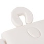 vidaXL Camilla de masaje y taburete plegable 3 zonas 10 cm blanco vidaXL Camilla de masaje y taburete plegable 3 zonas 10 cm blanco