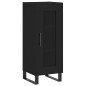 vidaXL Aparador de madera contrachapada negro 34,5x34x90 cm vidaXL Aparador de madera contrachapada negro 34,5x34x90 cm