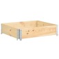 vidaXL Arriate de madera maciza de pino 100x100 cm vidaXL Arriate de madera maciza de pino 100x100 cm