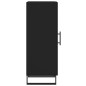 vidaXL Aparador de madera contrachapada negro 34,5x34x90 cm vidaXL Aparador de madera contrachapada negro 34,5x34x90 cm