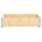 vidaXL Arriate de madera maciza de pino 100x100 cm vidaXL Arriate de madera maciza de pino 100x100 cm