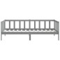 vidaXL Sofá cama de madera maciza de pino gris 90x200 cm vidaXL Sofá cama de madera maciza de pino gris 90x200 cm