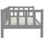 vidaXL Sofá cama de madera maciza de pino gris 90x200 cm vidaXL Sofá cama de madera maciza de pino gris 90x200 cm