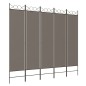 vidaXL Biombo divisor de 5 paneles de tela gris antracita 200x220 cm vidaXL Biombo divisor de 5 paneles de tela gris antracita 200x220 cm
