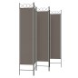 vidaXL Biombo divisor de 5 paneles de tela gris antracita 200x220 cm vidaXL Biombo divisor de 5 paneles de tela gris antracita 200x220 cm