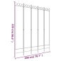 vidaXL Biombo divisor de 5 paneles de tela gris antracita 200x220 cm vidaXL Biombo divisor de 5 paneles de tela gris antracita 200x220 cm