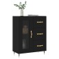 vidaXL Aparador de madera de ingeniería negro 69,5x34x90 cm vidaXL Aparador de madera de ingeniería negro 69,5x34x90 cm