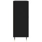 vidaXL Aparador de madera de ingeniería negro 69,5x34x90 cm vidaXL Aparador de madera de ingeniería negro 69,5x34x90 cm