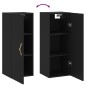 vidaXL Armario de pared negro 34,5x34x90 cm vidaXL Armario de pared negro 34,5x34x90 cm