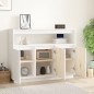 vidaXL Aparador de madera maciza de pino blanco 104,5x34x80 cm vidaXL Aparador de madera maciza de pino blanco 104,5x34x80 cm