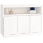 vidaXL Aparador de madera maciza de pino blanco 104,5x34x80 cm vidaXL Aparador de madera maciza de pino blanco 104,5x34x80 cm