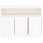 vidaXL Aparador de madera maciza de pino blanco 104,5x34x80 cm vidaXL Aparador de madera maciza de pino blanco 104,5x34x80 cm