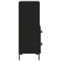 vidaXL Aparador de madera contrachapada negro 34,5x34x90 cm vidaXL Aparador de madera contrachapada negro 34,5x34x90 cm