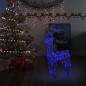 vidaXL Reno de Navidad 90 LEDs acrílico 60x16x100 cm vidaXL Reno de Navidad 90 LEDs acrílico 60x16x100 cm
