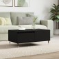 vidaXL Mesa de centro madera contrachapada negro 90x50x36,5 cm vidaXL Mesa de centro madera contrachapada negro 90x50x36,5 cm