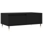 vidaXL Mesa de centro madera contrachapada negro 90x50x36,5 cm vidaXL Mesa de centro madera contrachapada negro 90x50x36,5 cm