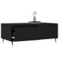 vidaXL Mesa de centro madera contrachapada negro 90x50x36,5 cm vidaXL Mesa de centro madera contrachapada negro 90x50x36,5 cm