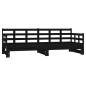 vidaXL Sofá cama extraíble madera maciza de pino negro 2x(90x200) cm vidaXL Sofá cama extraíble madera maciza de pino negro 2x(90x200) cm
