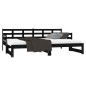 vidaXL Sofá cama extraíble madera maciza de pino negro 2x(90x200) cm vidaXL Sofá cama extraíble madera maciza de pino negro 2x(90x200) cm