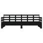 vidaXL Sofá cama extraíble madera maciza de pino negro 2x(90x200) cm vidaXL Sofá cama extraíble madera maciza de pino negro 2x(90x200) cm