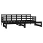 vidaXL Sofá cama extraíble madera maciza de pino negro 2x(90x200) cm vidaXL Sofá cama extraíble madera maciza de pino negro 2x(90x200) cm