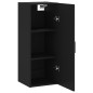 vidaXL Armario de pared negro 34,5x34x90 cm