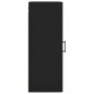 vidaXL Armario de pared negro 34,5x34x90 cm