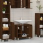 vidaXL Armario de baño madera contrachapada marrón roble 60x32x53,5 cm vidaXL Armario de baño madera contrachapada marrón roble 60x32x53,5 cm