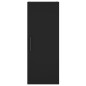 vidaXL Armario de pared negro 34,5x34x90 cm