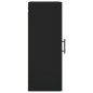 vidaXL Armario de pared negro 34,5x34x90 cm