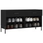 vidaXL Banco zapatero madera de ingeniería negro 102x35x55 cm vidaXL Banco zapatero madera de ingeniería negro 102x35x55 cm