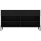 vidaXL Banco zapatero madera de ingeniería negro 102x35x55 cm vidaXL Banco zapatero madera de ingeniería negro 102x35x55 cm