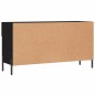 vidaXL Banco zapatero madera de ingeniería negro 102x35x55 cm vidaXL Banco zapatero madera de ingeniería negro 102x35x55 cm