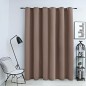 vidaXL Cortina opaca con anillas de metal gris topo 290x245 cm vidaXL Cortina opaca con anillas de metal gris topo 290x245 cm