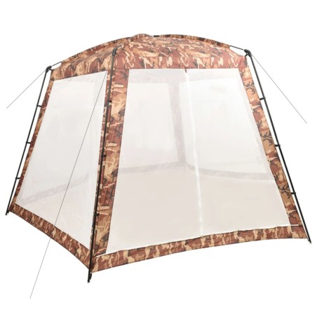vidaXL Carpa para piscina de tela camuflaje 500x433x250 cm
