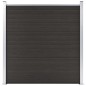 vidaXL Panel de valla WPC negro 180x186 cm vidaXL Panel de valla WPC negro 180x186 cm