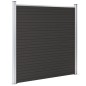 vidaXL Panel de valla WPC negro 180x186 cm vidaXL Panel de valla WPC negro 180x186 cm