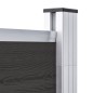 vidaXL Panel de valla WPC negro 180x186 cm vidaXL Panel de valla WPC negro 180x186 cm