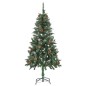 vidaXL Árbol de Navidad artificial con piñas y brillo blanco 150 cm vidaXL Árbol de Navidad artificial con piñas y brillo blanco 150 cm