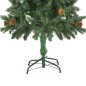vidaXL Árbol de Navidad artificial con piñas y brillo blanco 150 cm vidaXL Árbol de Navidad artificial con piñas y brillo blanco 150 cm