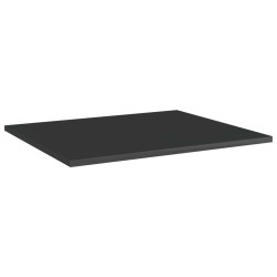 vidaXL Estante estantería 8 uds contrachapada negro brillo 60x50x1,5cm