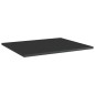 vidaXL Estante estantería 8 uds contrachapada negro brillo 60x50x1,5cm