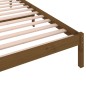 vidaXL Sofá cama madera maciza de pino marrón miel 90x200 cm