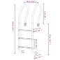 vidaXL Escalera para piscina acero inoxidable 304 54x38x158 cm vidaXL Escalera para piscina acero inoxidable 304 54x38x158 cm