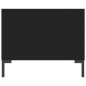 vidaXL Mesa de centro madera contrachapada negro 90x50x40 cm